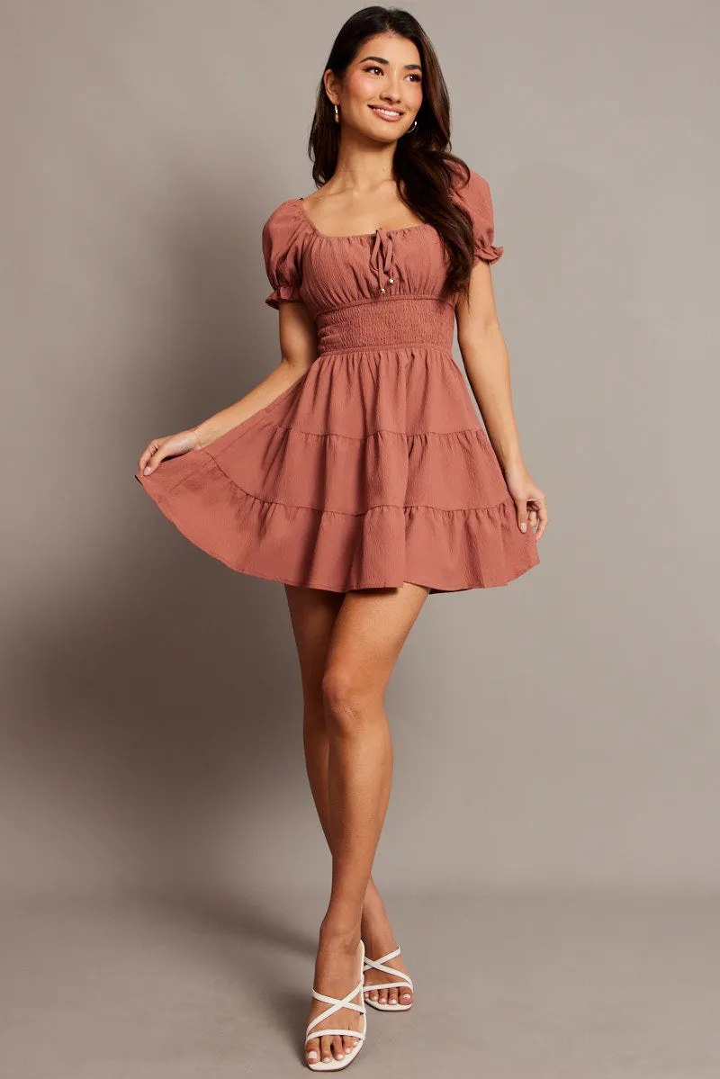Pink Fit And Flare Dress Mini sold by Ally Fashion product image thumbnail 2