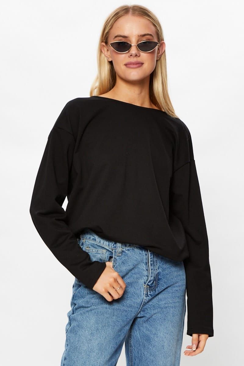 Black Lace Back Top sold by Ally Fashion product image thumbnail 2