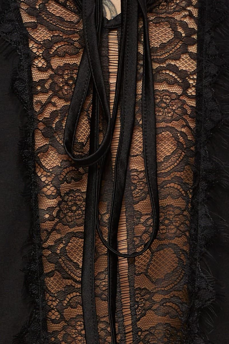 Black Lace Back Top sold by Ally Fashion product image thumbnail 5