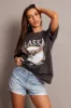Grey Graphic Tee Short Sleeve sold by Ally Fashion