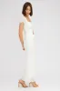 White Maxi Skirt High Rise Bodycon Elastic Waist Lace sold by Ally Fashion