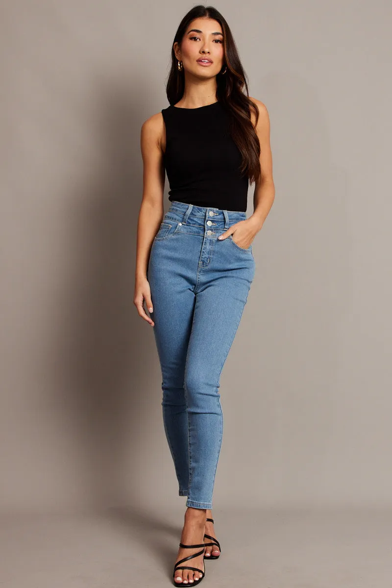 Black Tank Top Sleeveless Boat Neck sold by Ally Fashion product image thumbnail 2