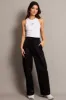 Black Wide Leg Pants Pleated Front sold by Ally Fashion