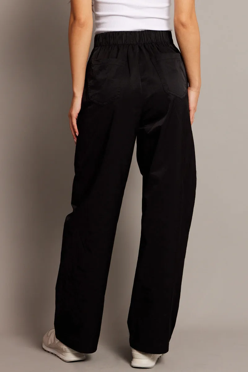 Black Wide Leg Pants Pleated Front sold by Ally Fashion product image thumbnail 4
