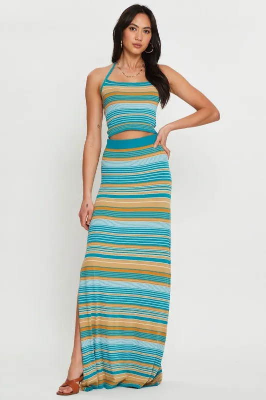 Stripe Knit Skirt Maxi sold by Ally Fashion