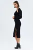 Black Knit Midi Dress And Shrug Set sold by Ally Fashion