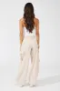 Beige Wide Leg Pants Low Rise sold by Ally Fashion