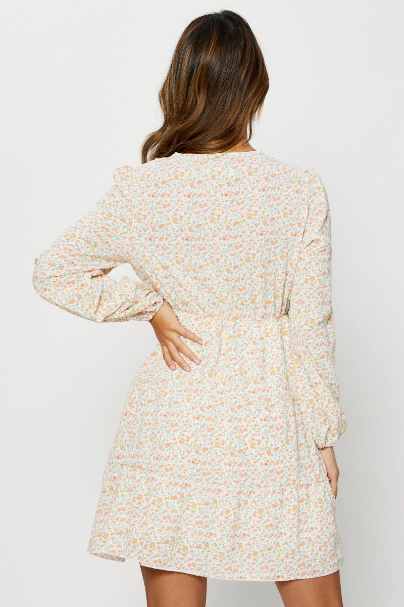 Print Mini Dress Long Sleeve sold by Ally Fashion product image thumbnail 4