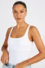 White Bodysuit Scoop Neck Seamless sold by Ally Fashion