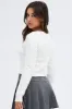White Cardigan Long sleeve Crew neck sold by Ally Fashion