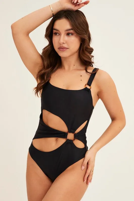 Black Swimsuit One Piece sold by Ally Fashion