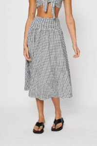 Check Midi Skirt sold by Ally Fashion
