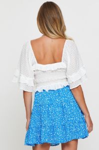 Print Flare Skirt Mini High Rise sold by Ally Fashion