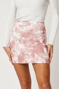 Multi Tie Dye Mini Skirt sold by Ally Fashion