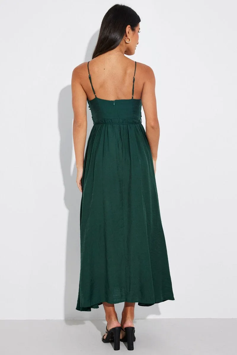 Green Twist Front Detail Maxi Dress sold by Ally Fashion product image thumbnail 5