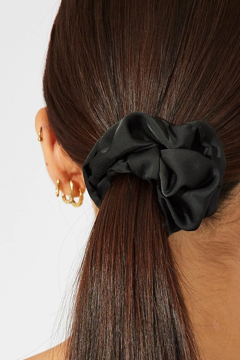 Black Scrunchie sold by Ally Fashion product image thumbnail 2
