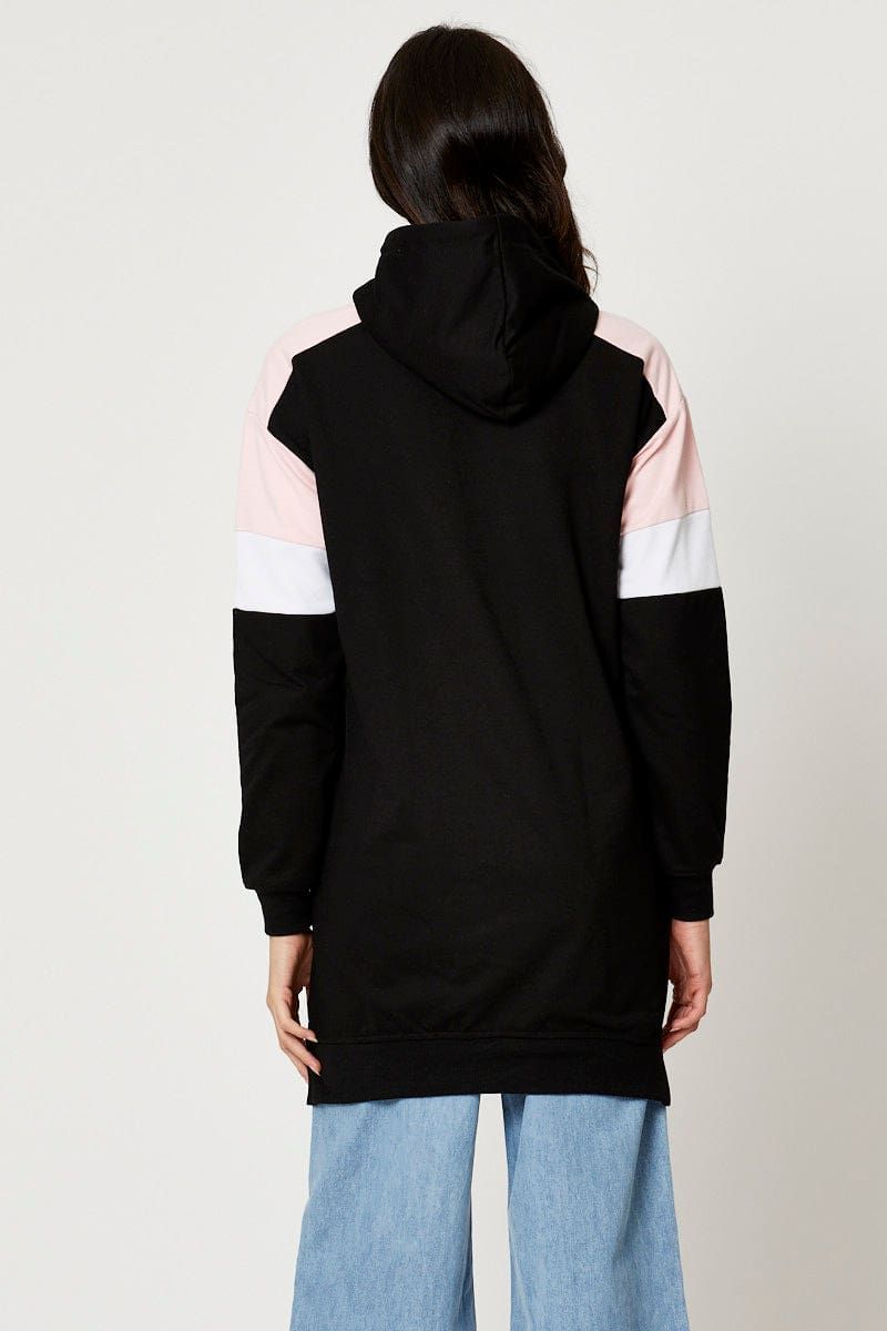 Black Tunic Sweat Hoodie sold by Ally Fashion product image thumbnail 4