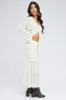 White Midi Skirt High Waisted A-line Ladder Knit sold by Ally Fashion