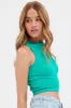 Green Tank Top Crew Neck Seamless sold by Ally Fashion