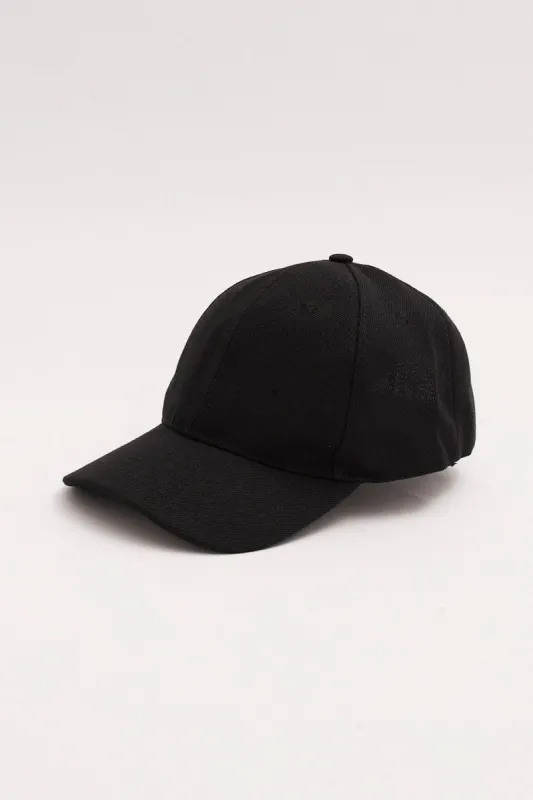 Black Plain Baseball Cap sold by Ally Fashion