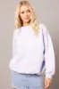 Purple Graphic Sweater Long Sleeve sold by Ally Fashion
