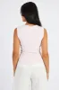 Pink Scoop Neck Tank Sleeveless sold by Ally Fashion