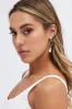 Gold Faux Pearl Drop Earrings sold by Ally Fashion