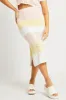 Multi Stripe Knit Skirt Midi Crochet sold by Ally Fashion