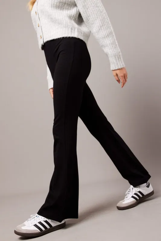 Black Flare Leg Pants Ponte sold by Ally Fashion