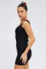 Black Bodycon Dress Sleeveless Ruched sold by Ally Fashion