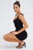 Black Bodycon Dress Sleeveless Ruched sold by Ally Fashion
