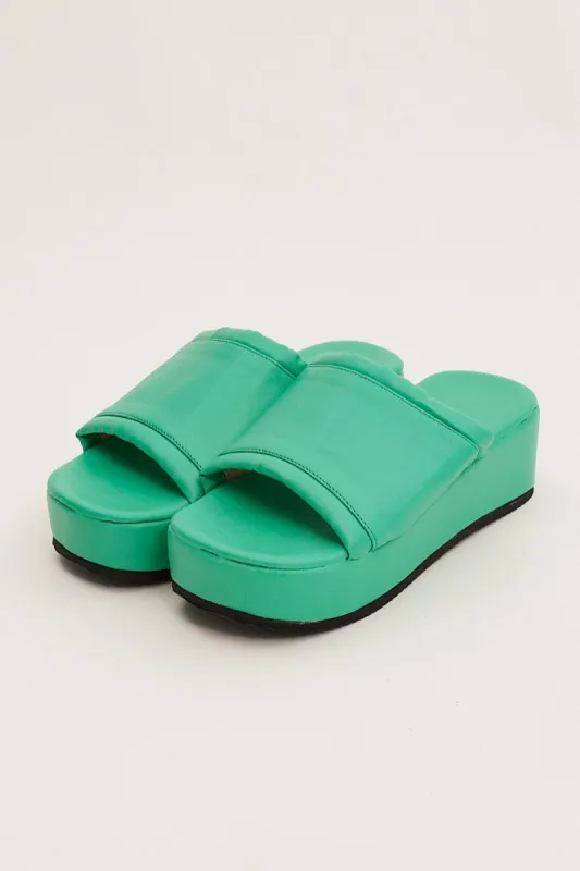Green Flatform Sandals sold by Ally Fashion