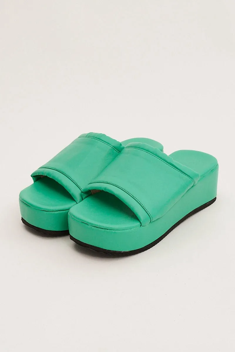 Green Flatform Sandals sold by Ally Fashion