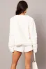 White Faux Fur Crop Jacket sold by Ally Fashion