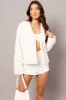 White Faux Fur Crop Jacket sold by Ally Fashion
