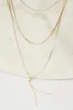 Gold Layered Multi Colour Row Necklace sold by Ally Fashion