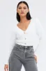 White Fluffy Cardigan sold by Ally Fashion