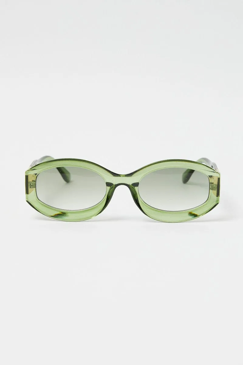 Green Fashion Sunglasses Gold Hardwear Detail sold by Ally Fashion product image thumbnail 5