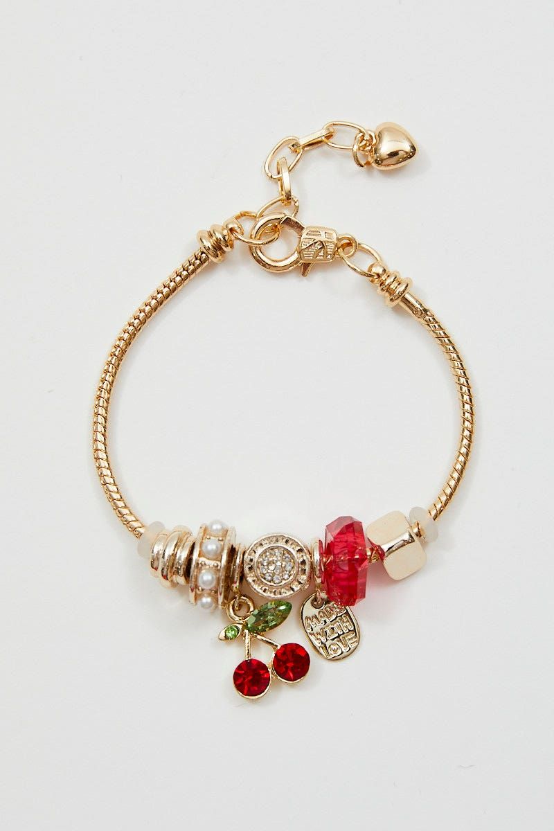 Gold Charm Bracelet sold by Ally Fashion