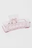 Pink Large Rectangle Claw Clip sold by Ally Fashion