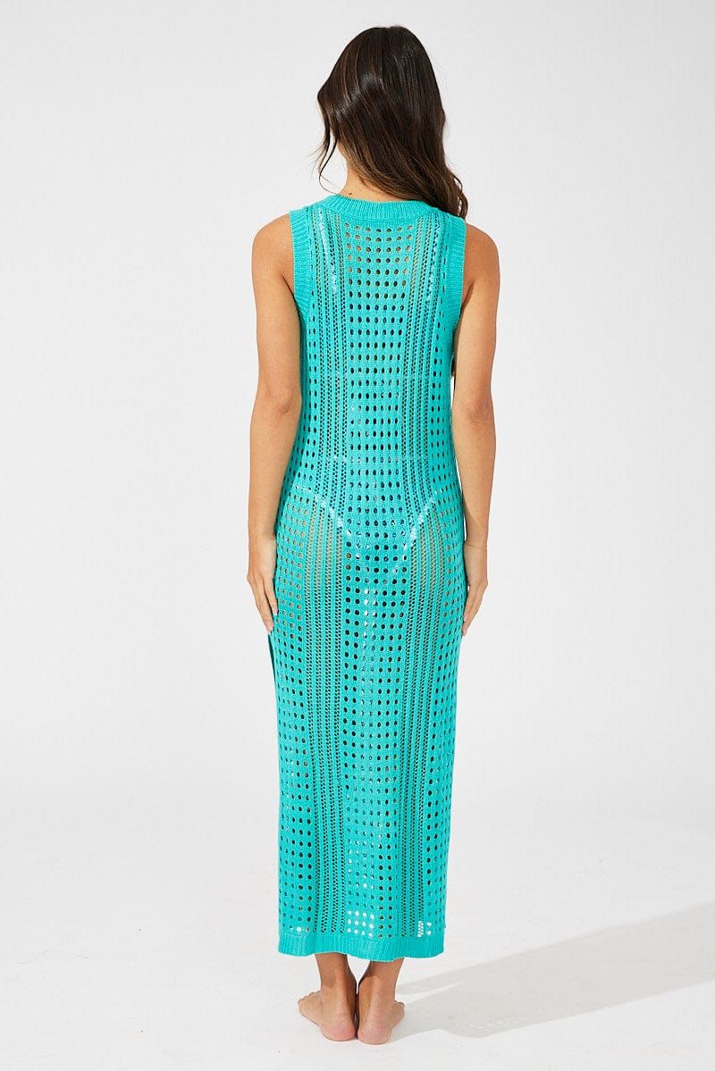 Blue Crochet Dress sold by Ally Fashion product image thumbnail 5