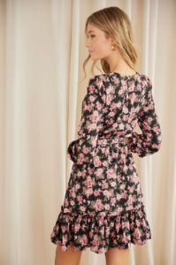 Print Skater Dress Long Sleeve Mini sold by Ally Fashion