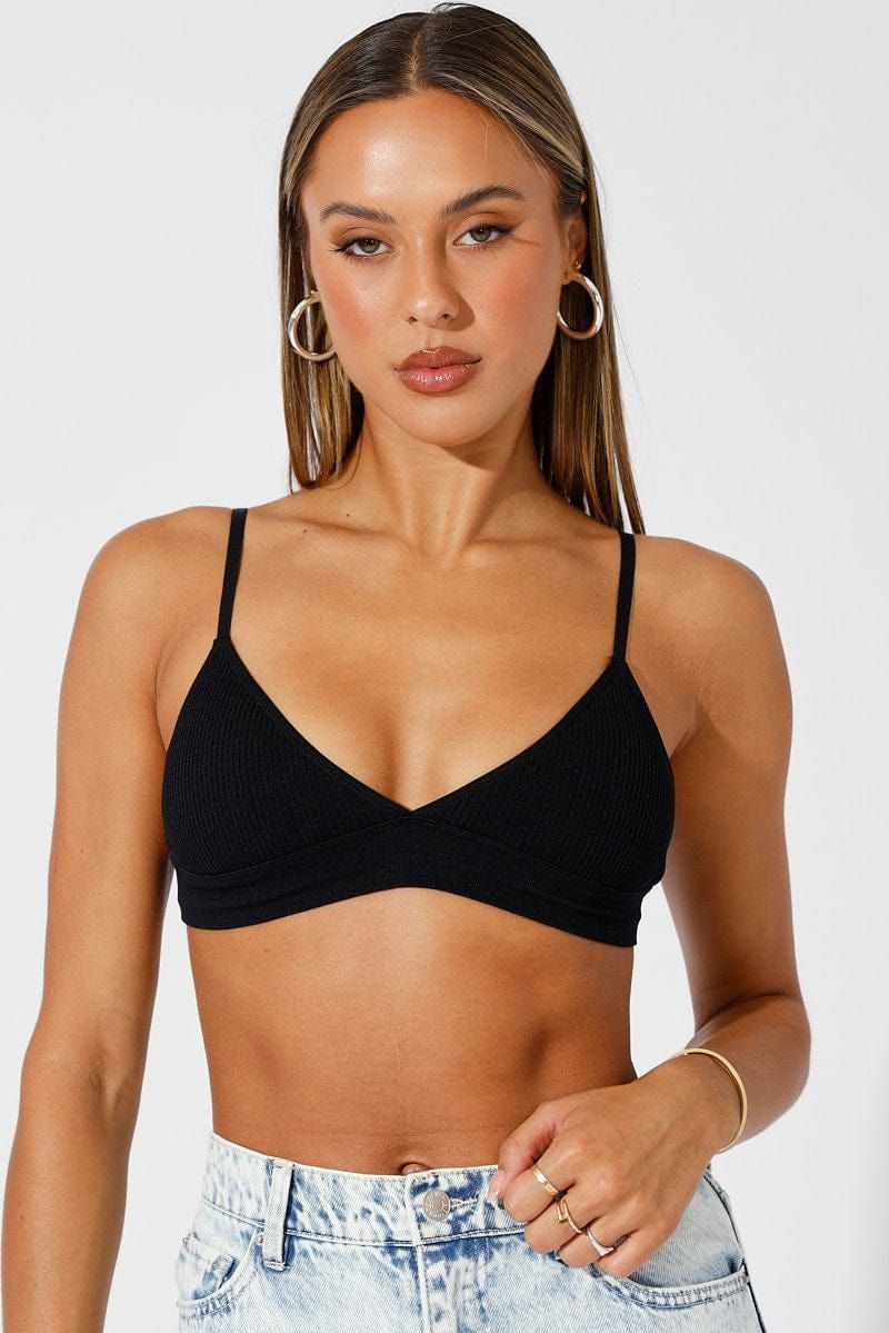 Black Bralette Seamless sold by Ally Fashion