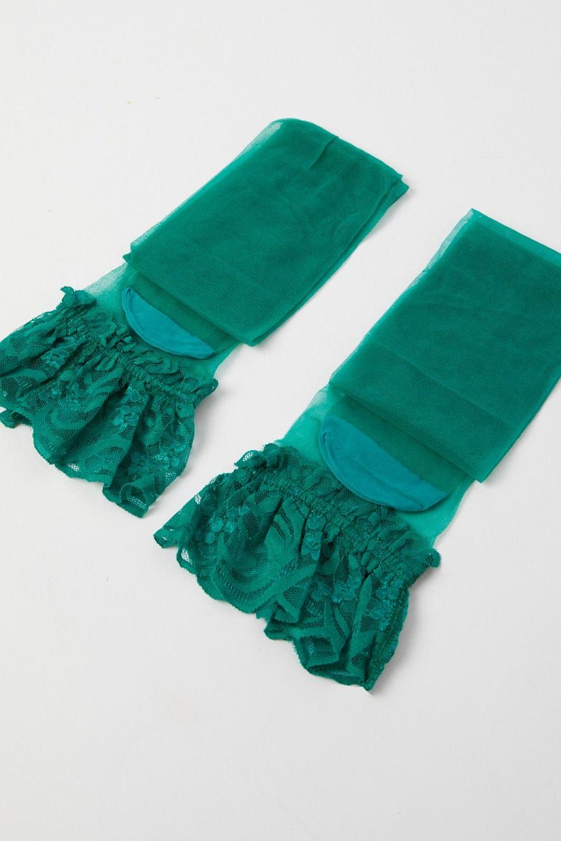 Green Floral Lace Lingerie Set sold by Ally Fashion product image thumbnail 4