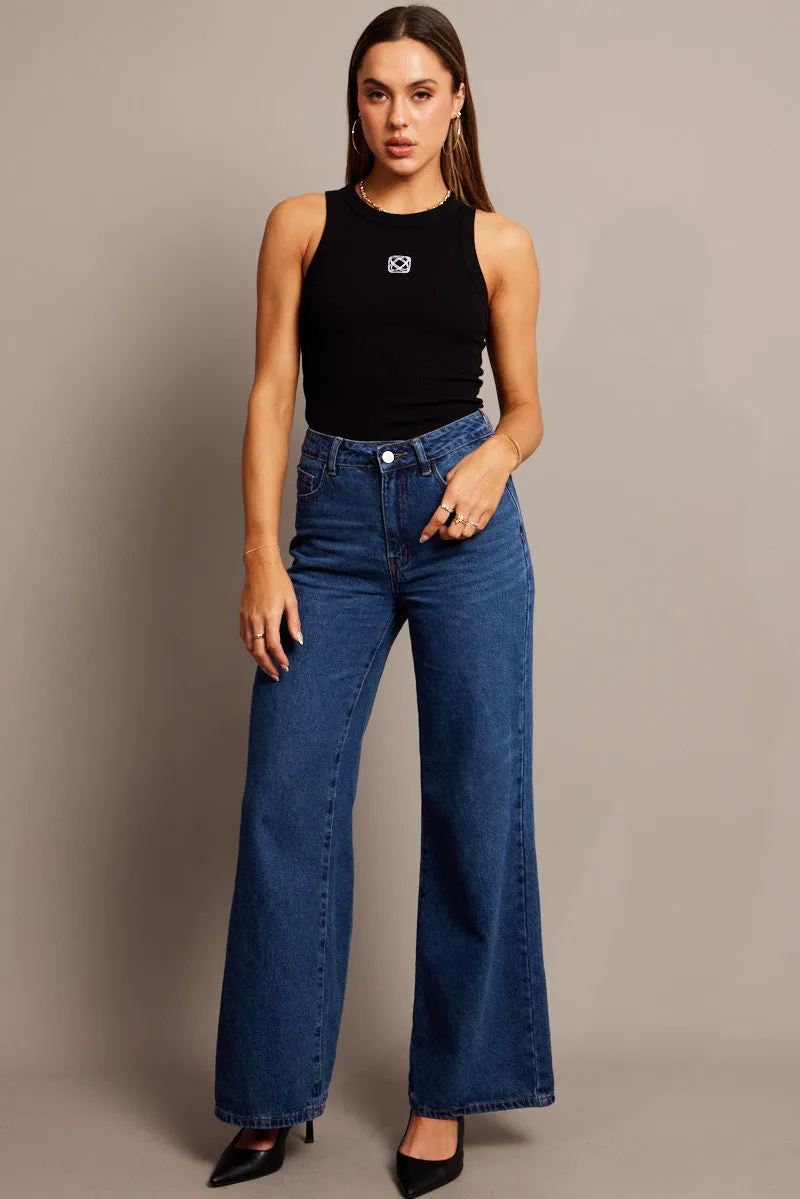 Denim Wide Leg Jean High Rise sold by Ally Fashion product image thumbnail 3