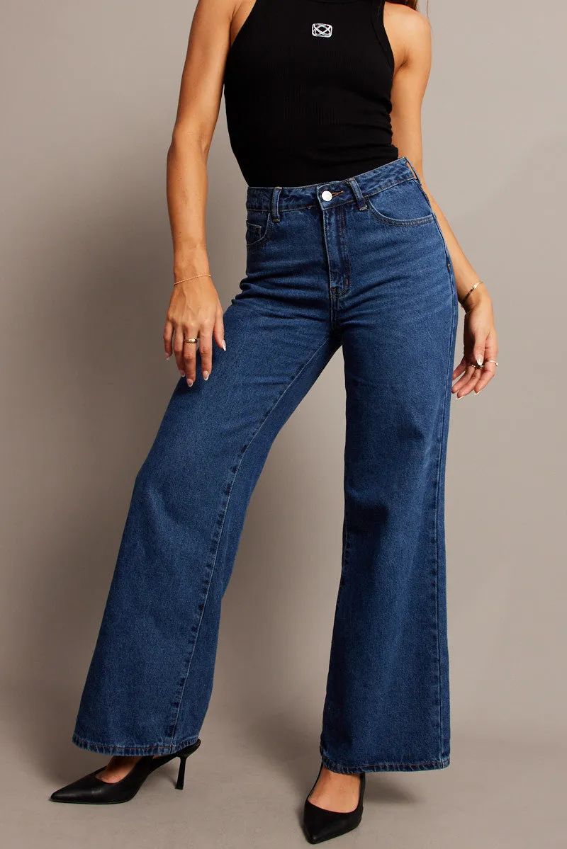Denim Wide Leg Jean High Rise sold by Ally Fashion product image thumbnail 2