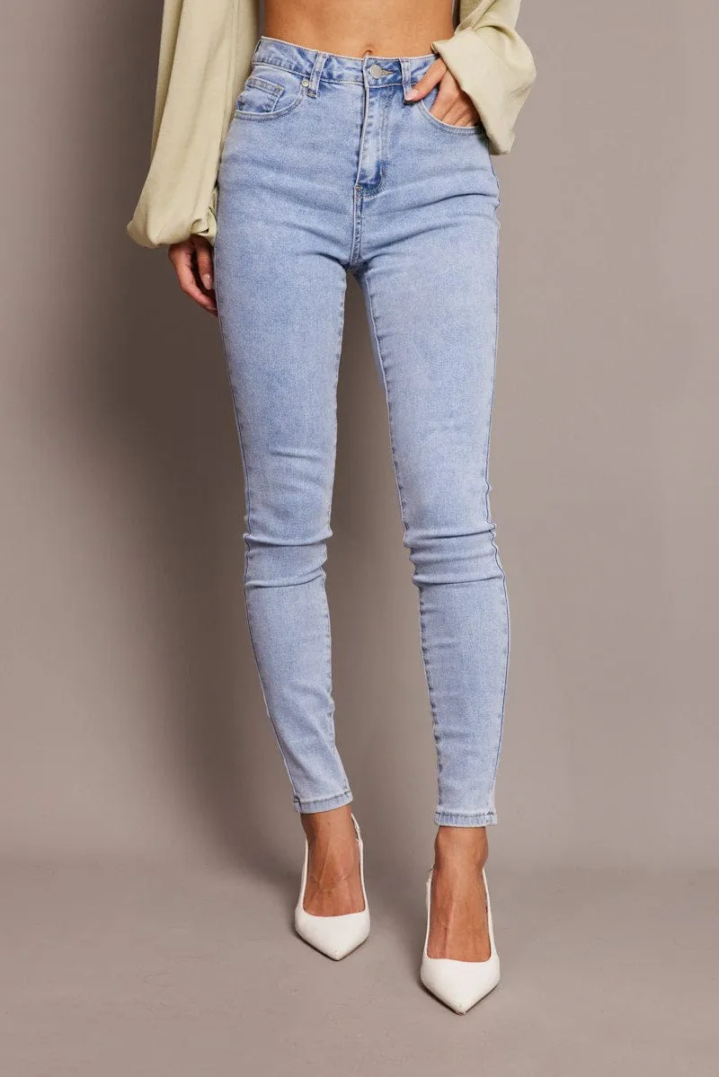 Denim Skinny Jean High Rise sold by Ally Fashion product image thumbnail 2