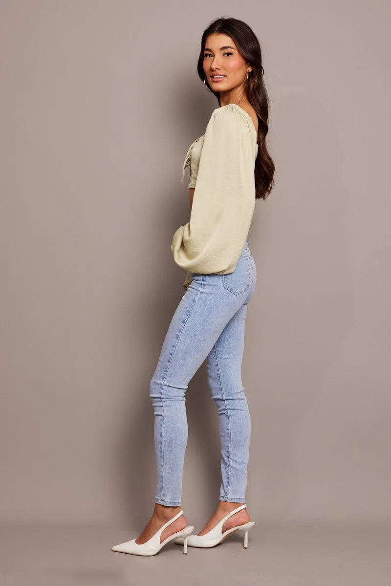 Denim Skinny Jean High Rise sold by Ally Fashion product image thumbnail 4