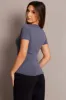 Blue Supersoft Top Short Sleeve sold by Ally Fashion