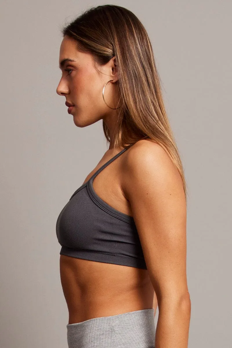 Grey Bralette Seamless sold by Ally Fashion product image thumbnail 4